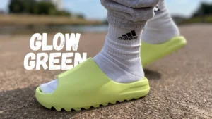 yeezy slide glow green