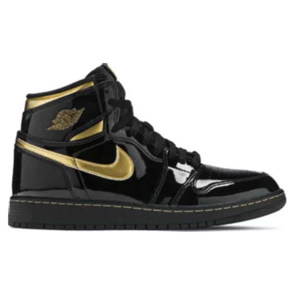 Air Jordan 1 Retro High OG GS Black Metallic Gold