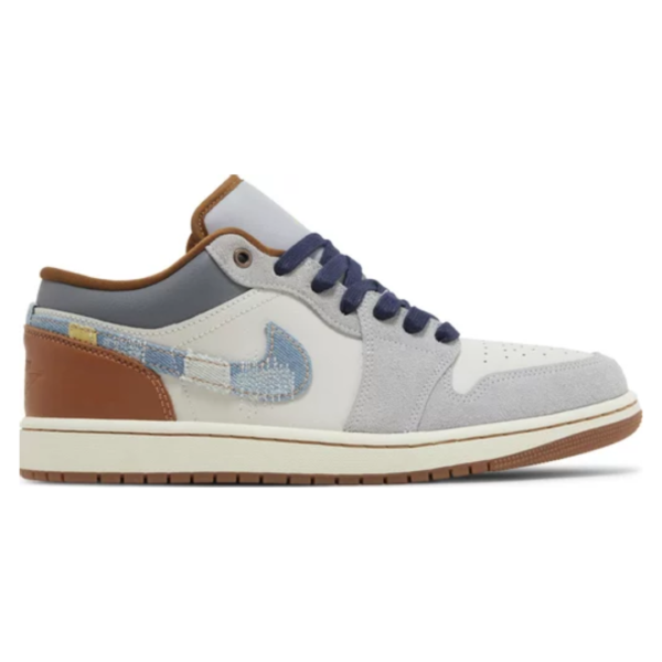 Air Jordan 1 Low SE Phantom Denim Swoosh