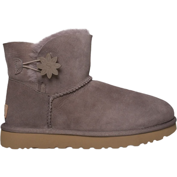 UGG Bailey Button II Flower Stormy Grey Boots