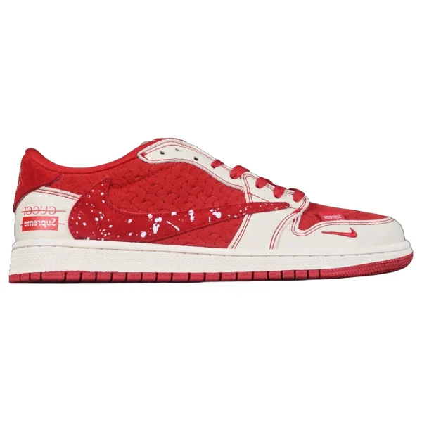 Air Jordan 1 x Travis Scott x Gucci Red & Off White 499 SAR