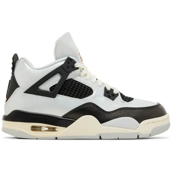 Air Jordan 4 Retro GS Platinum Gold