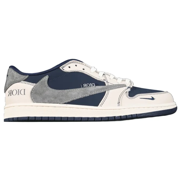 Dior Air Jordan Retro 1 X Travis Scott Navy Blue