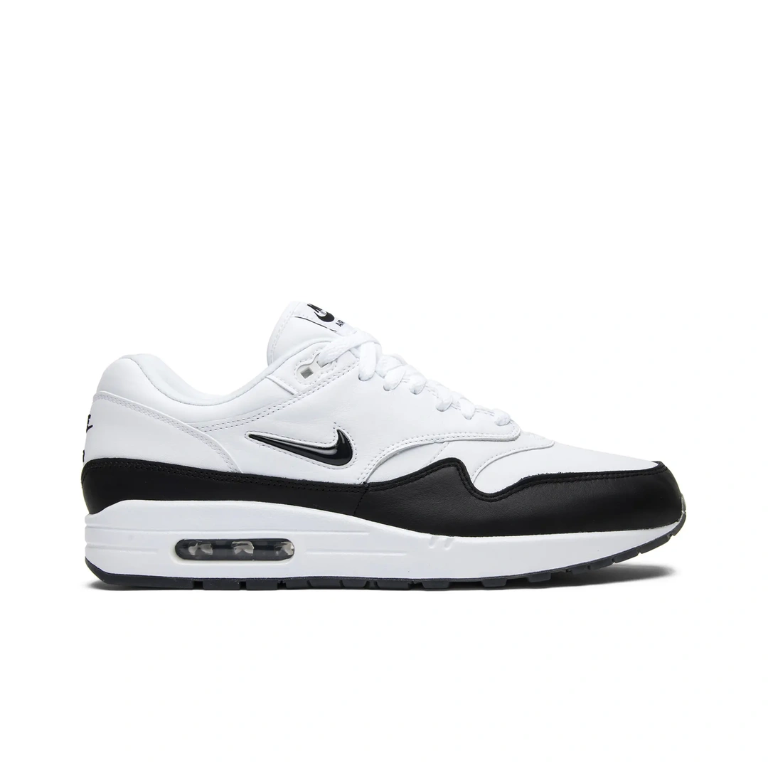 nike-air-max-1-jewel-white-black-1 Nike Air Max 1 Jewel White Black - Afbeelding 1