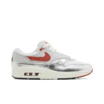 Nike Air Max 1 White Silver Red