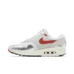 Nike Air Max 1 White Silver Red - Afbeelding 3