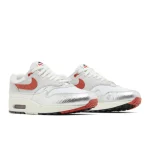 Nike Air Max 1 White Silver Red - Afbeelding 2