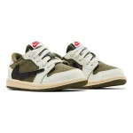 The Travis Scott x Air Jordan 1 Retro Low OG SP TD 'Reverse Olive / Medium Olive' - Afbeelding 2
