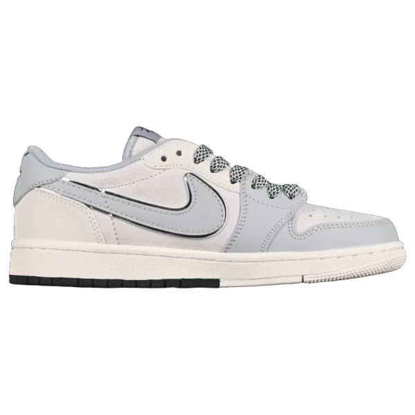 Travis Scott AJ1 Low x Stussy 'Silver'