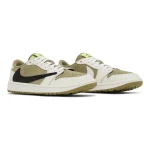 Travis Scott x Air Jordan 1 Low Golf 'Neutral Olive' - Afbeelding 2