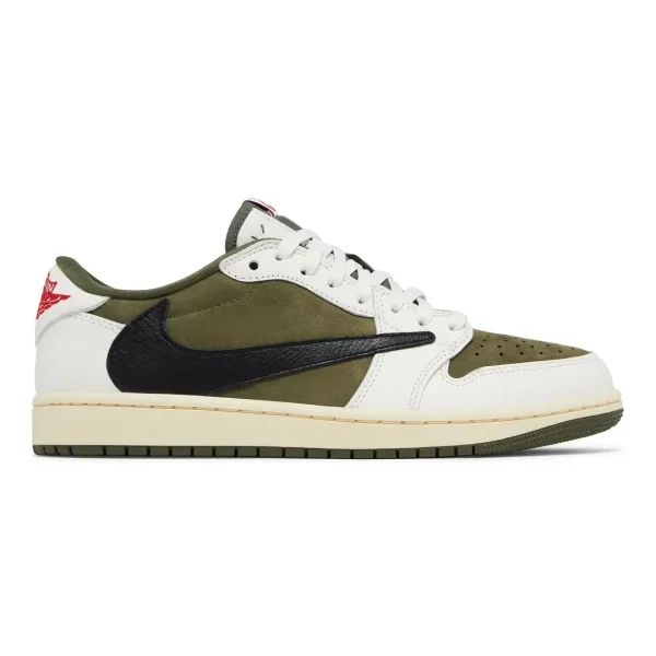 Travis Scott x Air Jordan 1 Retro Low OG SP 'Reverse Olive / Medium