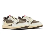 Travis Scott x Air Jordan 1 Retro Low OG SP 'Reverse Olive / Medium - Afbeelding 2