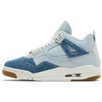 Wmns Air Jordan 4 Retro TEX Worn Blue Denim - Afbeelding 3