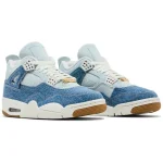 Wmns Air Jordan 4 Retro TEX Worn Blue Denim - Afbeelding 2